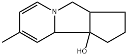 1H-Cyclopent[a]indolizin-9b(9aH)-ol,2,3,3a,4-tetrahydro-8-methyl-,radicalion(1+),(3aR,9aR,9bR)-rel-(9CI) Structure