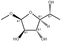 α-D-Galactofuranoside, methyl 6-deoxy- Structure