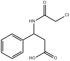 3-(2-Chloroacetamido)-3-phenylpropanoic acid Structure