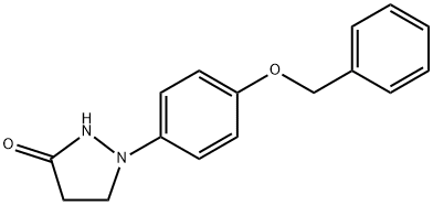 3-Pyrazolidinone, 1-[4-(phenylmethoxy)phenyl]- Structure