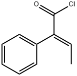 Benzeneacetyl chloride, α-ethylidene-, (αE)- Structure