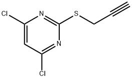 4,6-Dichloro-2-(2-propyn-1-ylthio)pyrimidine Structure