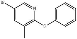 5-bromo-3-methyl-2-phenoxypyridine Structure