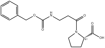 L-Proline, N-[(phenylmethoxy)carbonyl]-β-alanyl- Structure