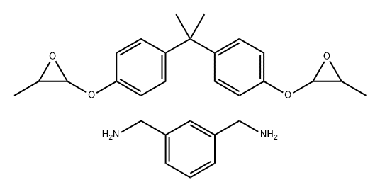 1,3-Benzenedimethanamine, polymer with 2,2'-[(1-methylethylidene)bis(4,1-phenyleneoxy)] bis(3-methyloxirane) Structure