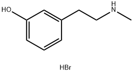 3-[2-(methylamino)ethyl]phenol hydrobromide 구조식 이미지