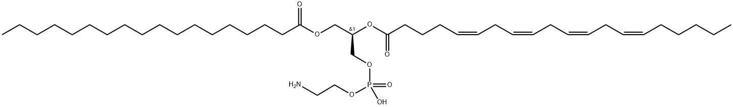 1-Stearoyl-2-Arachidonoyl-sn-glycero-3-PE 구조식 이미지