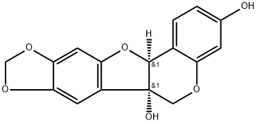 (-)-6a-Hydroxymaackiain 구조식 이미지