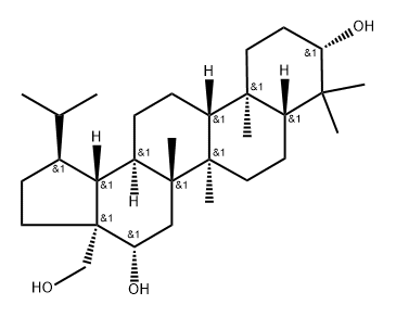 Lupane-3,16,28-triol, (3β,16β)- (9CI) Structure