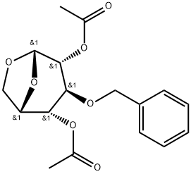 2,4-Di-O-acetyl-1,6-anhydro-3-O-benzyl-beta-L-idopyranose min. 99% 구조식 이미지