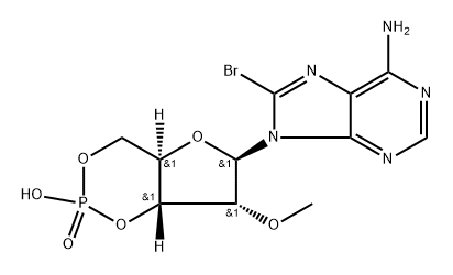 8-Br-2'-O-Me-cAMP Structure