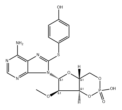 8-pHPT-2'-O-Me-cAMP Structure