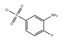 3-amino-4-fluorobenzenesulfonyl chloride Structure