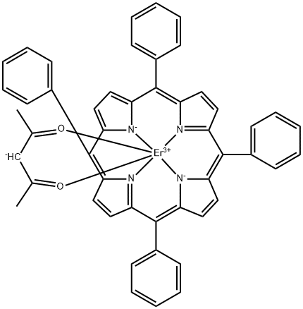 meso-Tetraphenylporphine-Er(III) 2,4-pentane dionate Structure