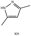 1H-Pyrazole, 3,5-dimethyl-, potassium salt (1:1) Structure