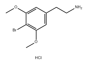 2-(4-bromo-3,5-dimethoxyphenyl)ethan-1-amine
hydrochloride Structure