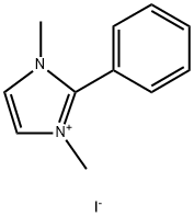 1H-Imidazolium, 1,3-dimethyl-2-phenyl-, iodide (1:1) Structure