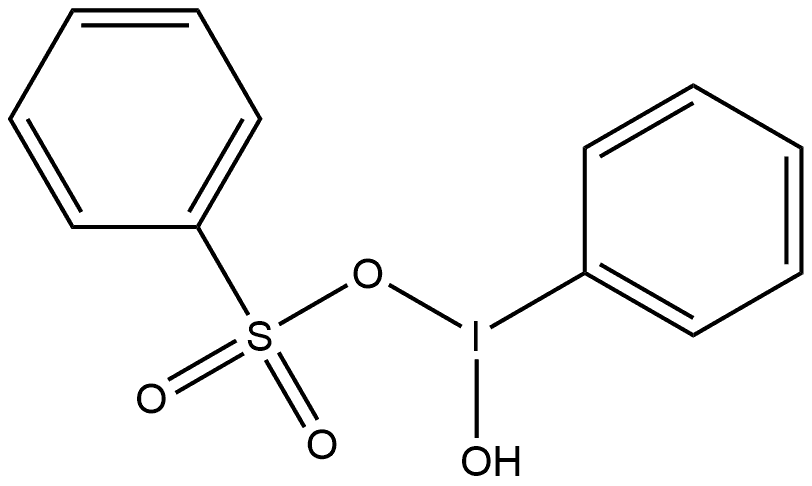 Iodine, (benzenesulfonato-κO)hydroxyphenyl- Structure