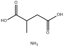 Butanedioic acid, 2-methyl-, ammonium salt (1:) Structure