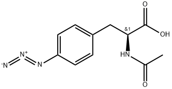 L-Phenylalanine, N-acetyl-4-azido- Structure