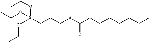 Octanethioic acid, S-[3-(triethoxysilyl)propyl] ester, homopolymer 구조식 이미지