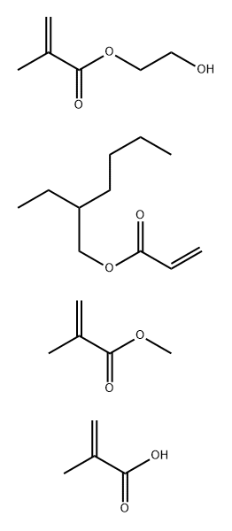 Methyl methacrylate-2-ethylhexyl acrylate-methacrylic acid-2-hydroxyethyl methacrylate copolymer 구조식 이미지