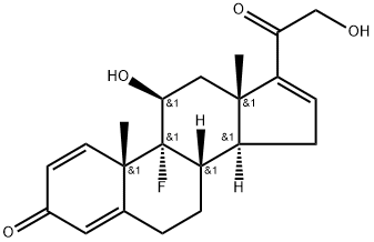 Desoximetasone Impurity A 구조식 이미지