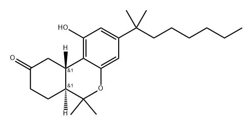 (6aS,10aS)-1-hydroxy-6,6-dimethyl-3-(2-methyloctan-2-yl)-7,8,10,10a-tetrahydro-6H-benzo[c]chromen-9(6aH)-one Structure