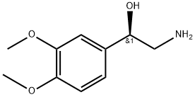 Benzenemethanol, α-(aminomethyl)-3,4-dimethoxy-, (αR)- Structure