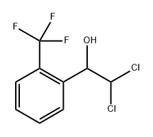 2,2-Dichloro-1-(2-(trifluoromethyl)phenyl)ethanol Structure