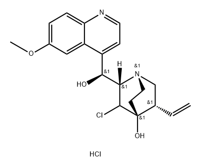 7-CHLORO-4-HYDROXYQUINIDINEHYDROCHLORIDE Structure