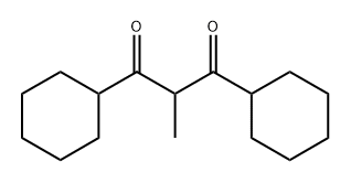 1,3-Dicyclohexyl-2-methyl-1,3-propanedione Structure