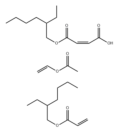 vinyl acetate/ 2-ethylhexyl maleate/ 2-ethylhexyl acrylate 구조식 이미지