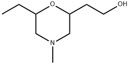 2-Morpholineethanol,6-ethyl-4-methyl- Structure