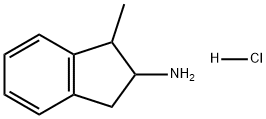 1H-Inden-2-amine, 2,3-dihydro-1-methyl-, hydrochloride (1:1) 구조식 이미지