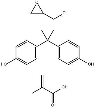 Phenol, 4,4'-(1-methylethylidene)bis-, polymer with (chloromethyl)oxirane, methacrylic acid ester Structure