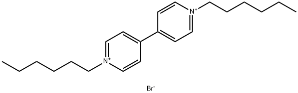 4,4'-Bipyridinium, 1,1'-dihexyl-, bromide (1:2) 구조식 이미지