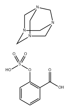 Salicylic acid, hydrogen sulfate, compd. with hexamethylene tetramine  (1:1) 구조식 이미지