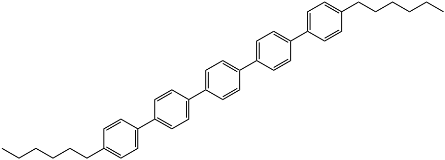 1,4-bis[4-(4-hexylphenyl)phenyl]benzene Structure