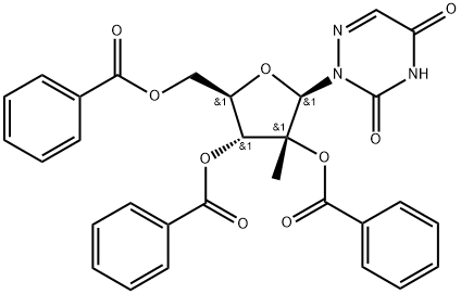 2',3',5'-Tri-O-benzoyl-2'--C-methyl-6-azauridine 구조식 이미지
