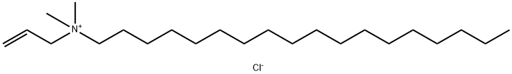 1-Octadecanaminium, N,N-dimethyl-N-2-propen-1-yl-, chloride (1:1) 구조식 이미지