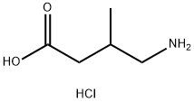 3-methyl-GABA hydrochloride Structure