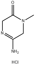 2(1H)-Pyrazinone, 5-amino-3,6-dihydro-1-methyl-, hydrochloride (1:1) 구조식 이미지