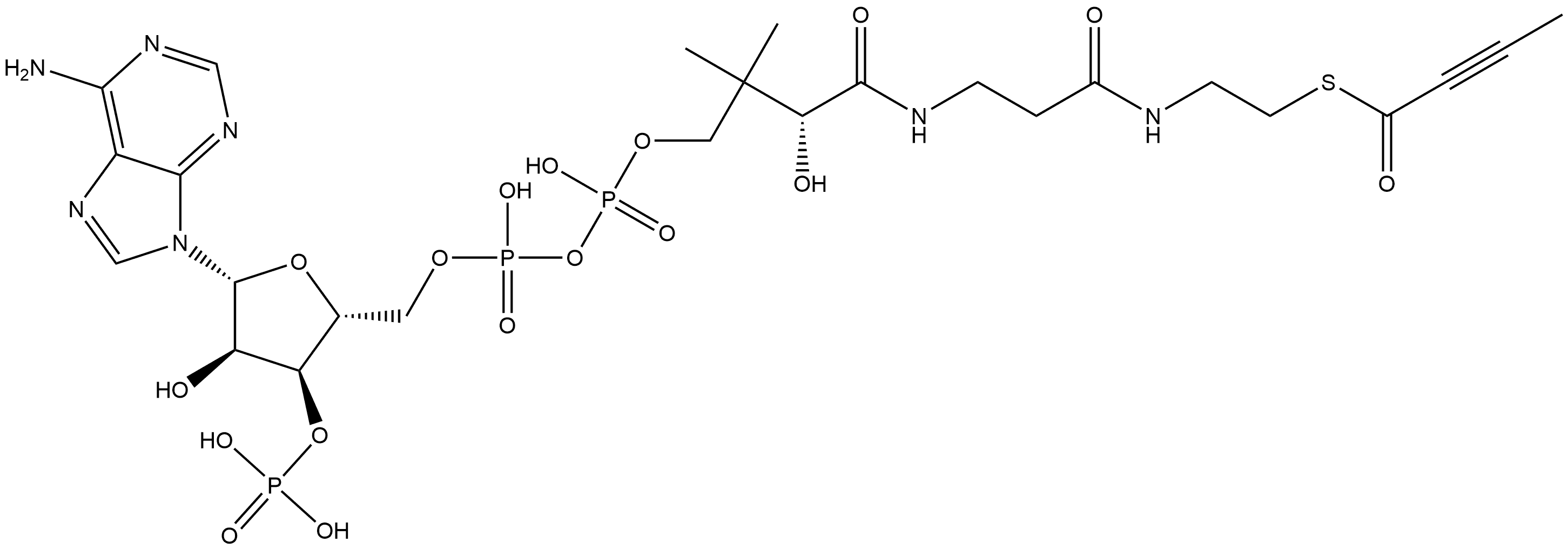 2-butynoyl-coenzyme A Structure