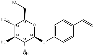 p-Vinylphenyl O-beta-D-glucopyraside 구조식 이미지