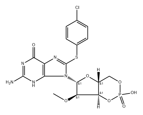 8-pCPT-2'-O-Me-cGMP Structure