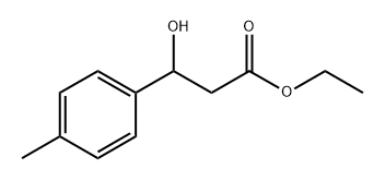 Benzenepropanoic acid, β-hydroxy-4-methyl-, ethyl ester Structure