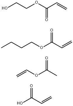 2-프로펜산,부틸2-프로페노에이트,에테닐아세테이트및2-히드록스를갖는중합체 구조식 이미지