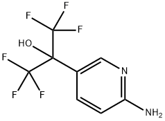 3-Pyridinemethanol, 6-amino-α,α-bis(trifluoromethyl)- Structure