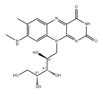 8-Methylamino-riboflavin 구조식 이미지